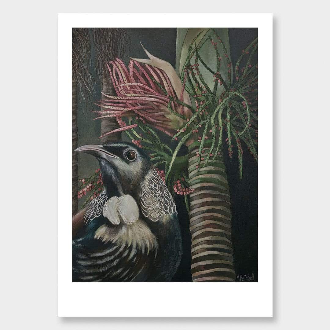 Moreau Tui Art Print by Margaret Petchell