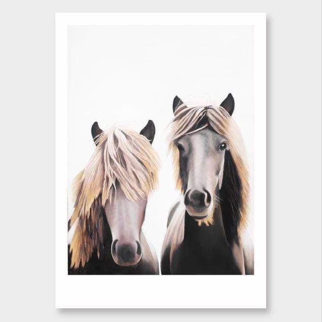 Mortimer &amp; Clemente Horse Art Print by Margaret Petchell