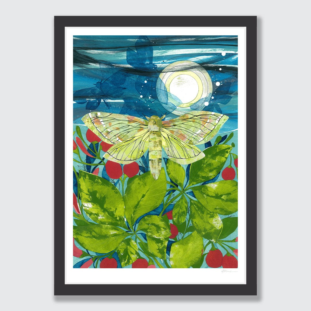 Nightlife Of The Puriri Moth Art Print by Holly Roach