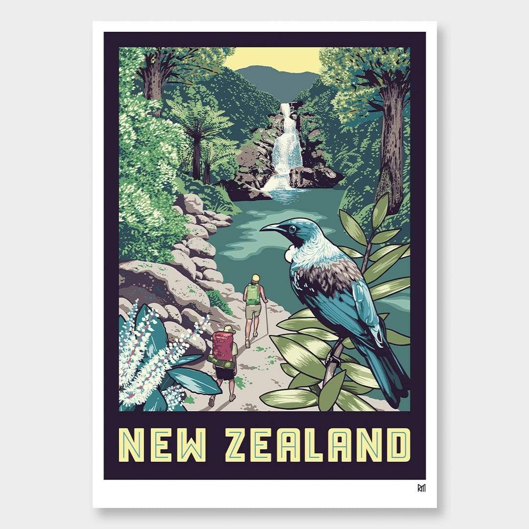 Pengeudlån Hurtig Colonial New Zealand Tui Art Print by Ross Murray - endemicworld