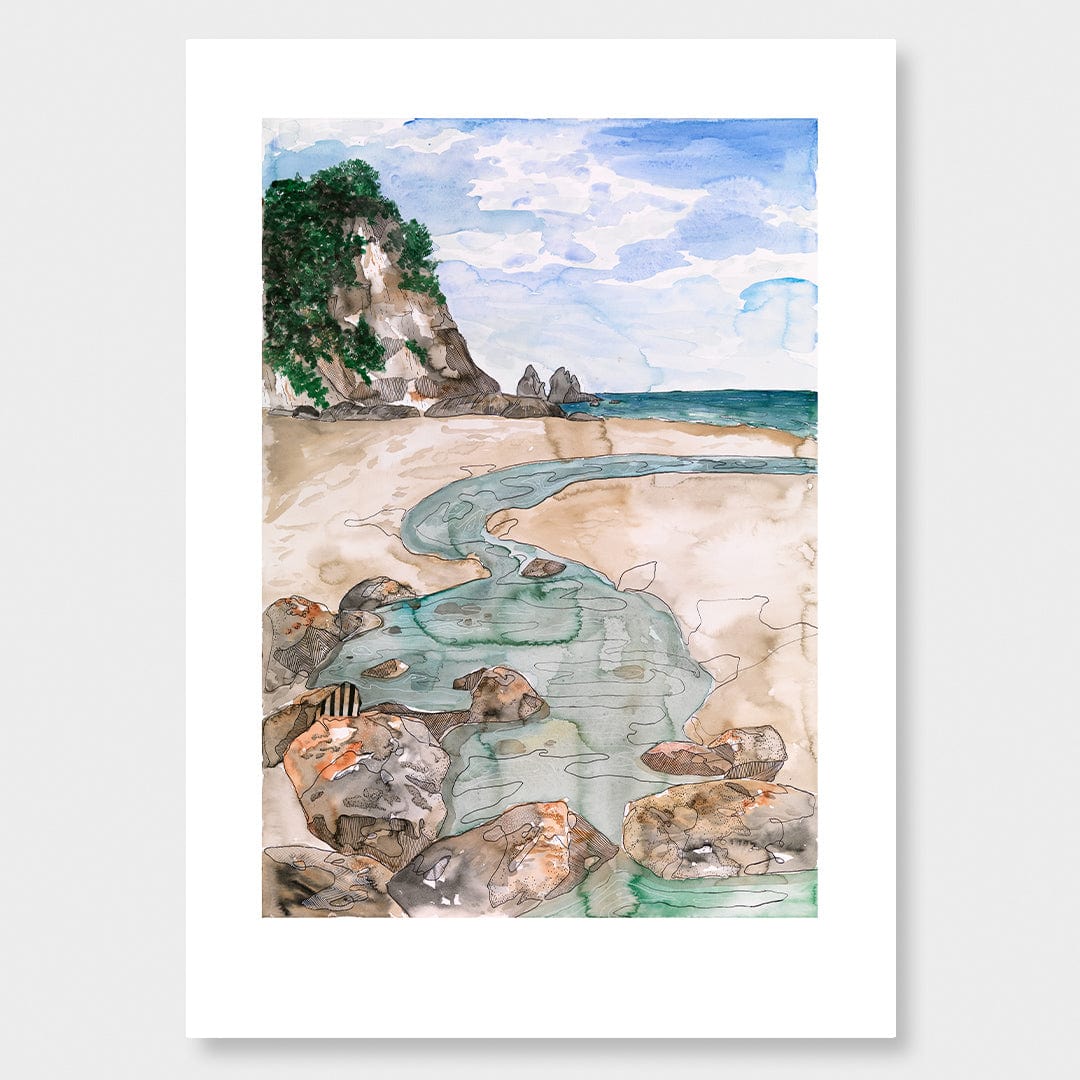 Otama Beach Art Print by Makus Art