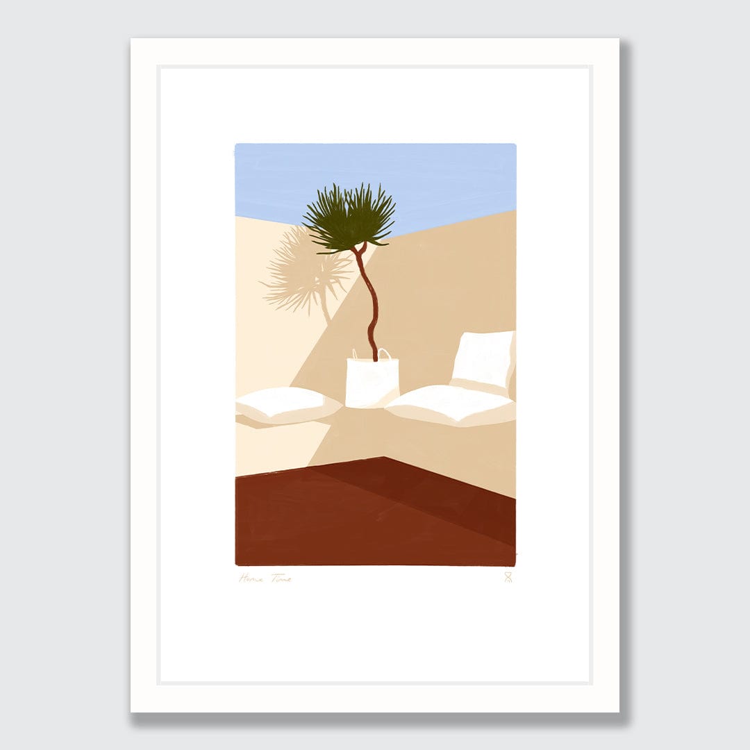 Patio Corner Art Print by Home Time
