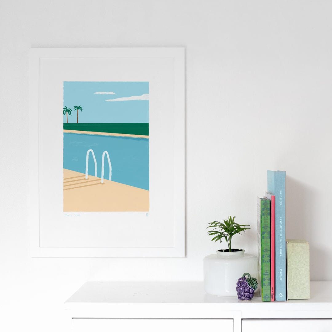 Poolside Paradise Art Print by Home Time