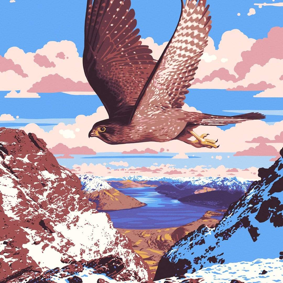 Queenstown Art Print (Vintage Travel Series) by Ross Murray