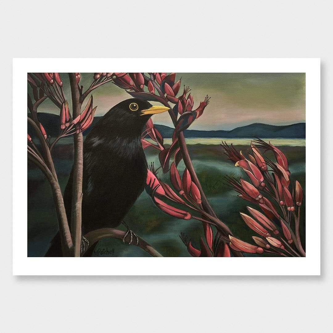 Raymond Blackbird Art Print by Margaret Petchell