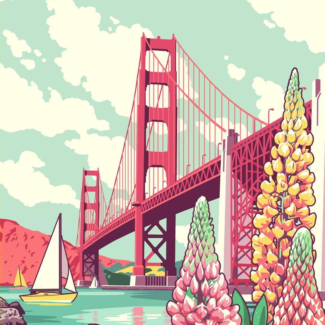 San Francisco Art Print by Ross Murray