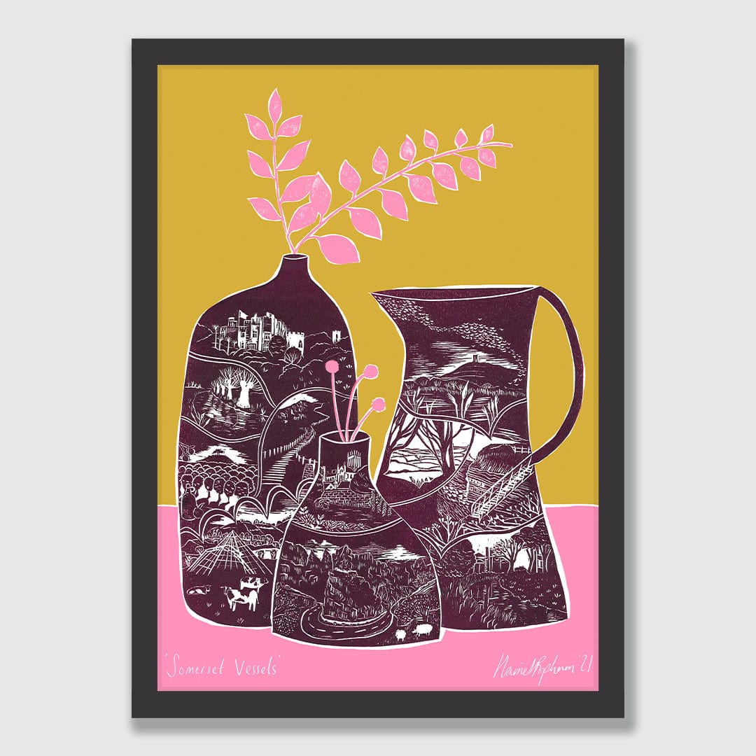 Sommerset Vessels Art Print by Harriet Popham