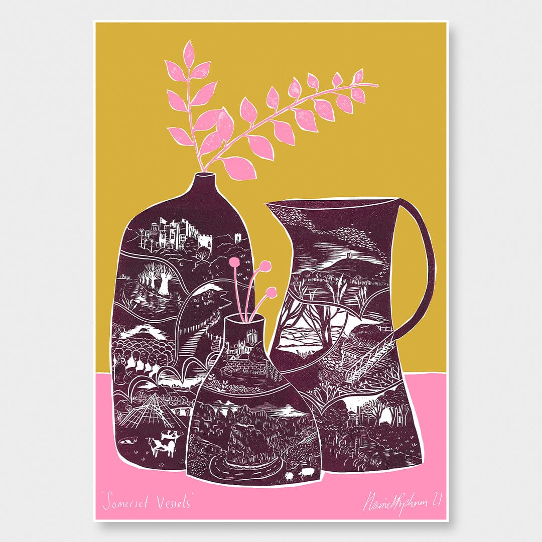 Sommerset Vessels Art Print by Harriet Popham