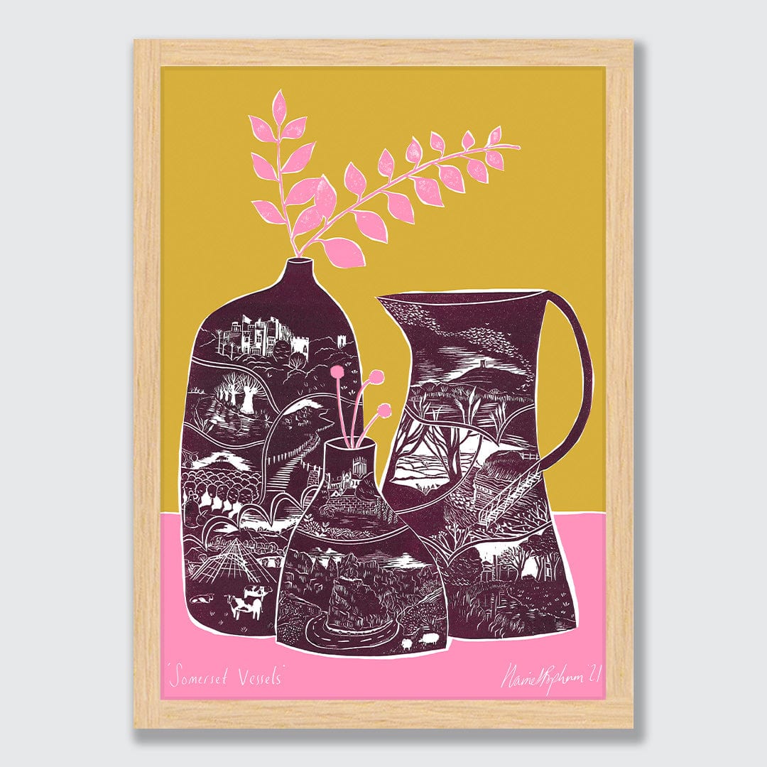 Sommerset Vessels Art Print by Harriet Popham