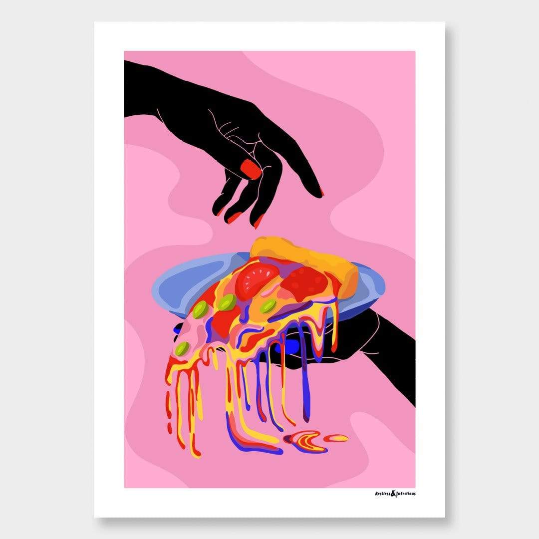Take A Slice Art Print by Restless & Infectious