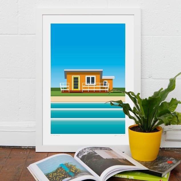 At The Bach Art Print by Glenn Jones