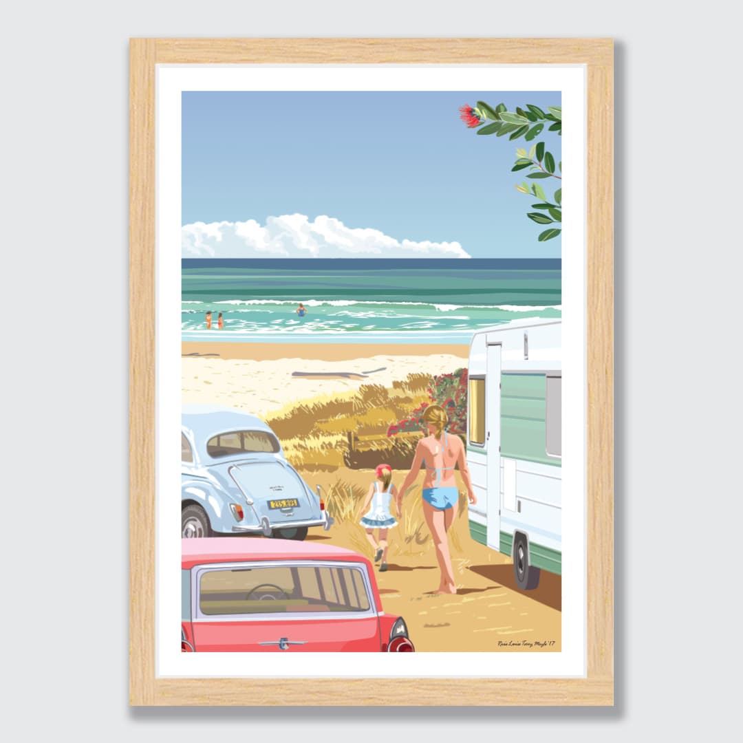 The Caravan Art Print by Rosie Louise & Terry Moyle