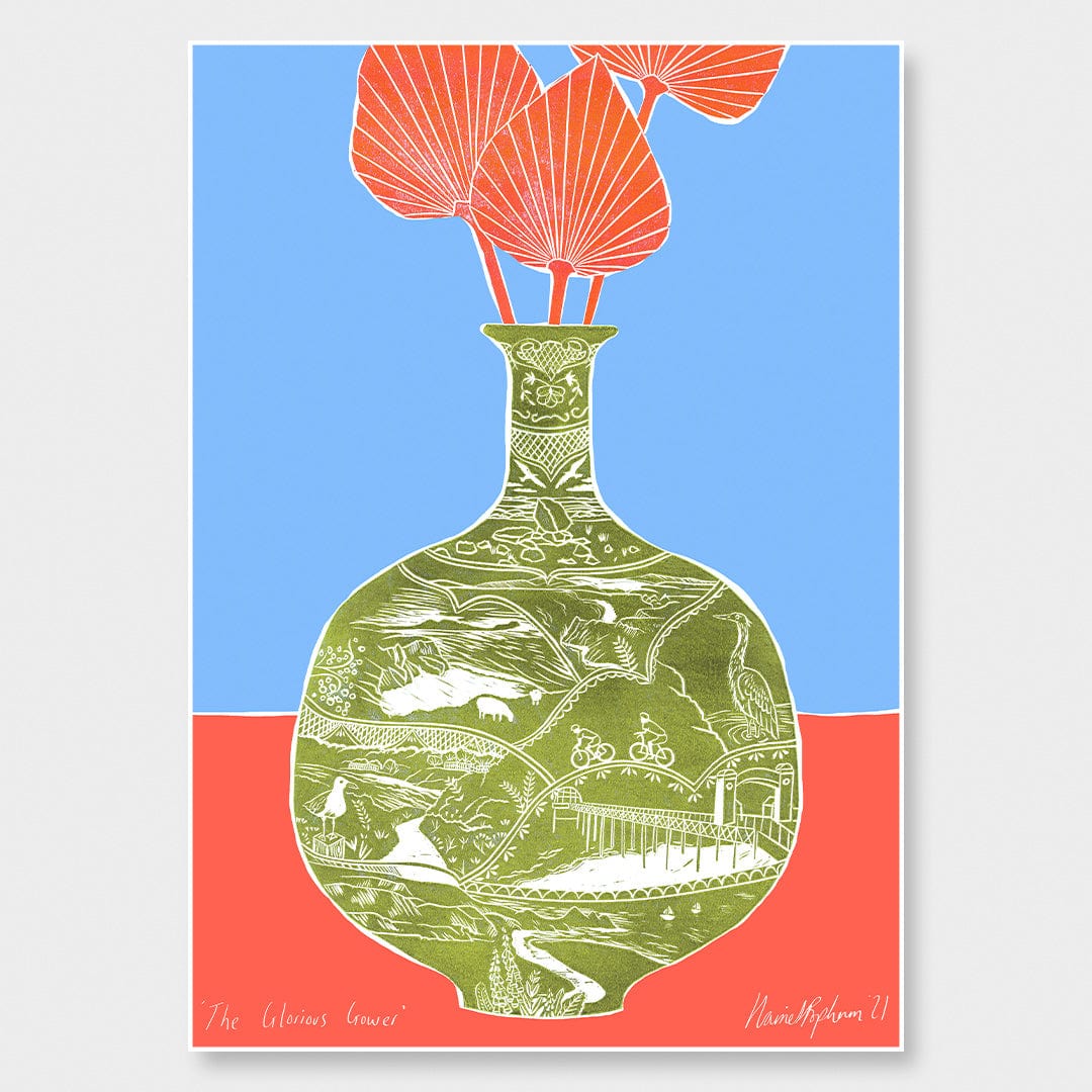 The Glorious Gower Art Print by Harriet Popham