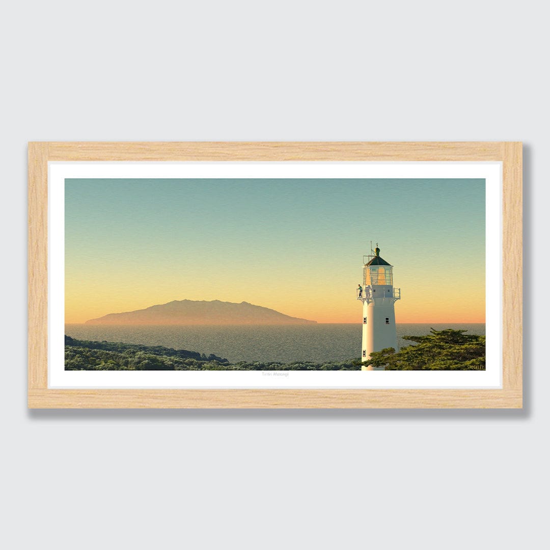 Tiritiri Matangi Lighthouse Art Print by Simon Stockley