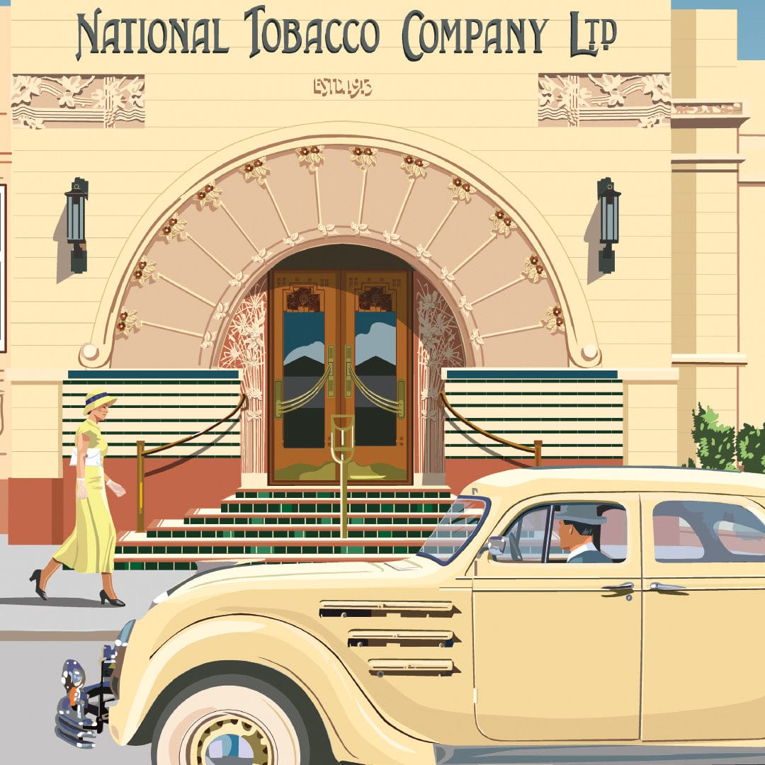 Napier Tobacco Company Art Print by Rosie Louise &amp; Terry Moyle