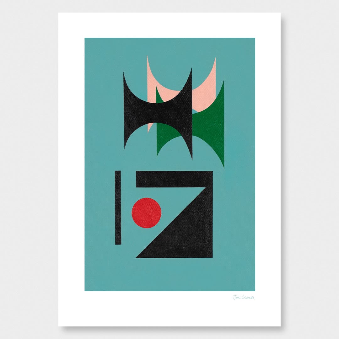 Untitled Teal Art Print by Jodi Clark