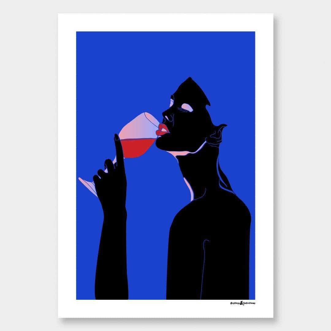 Vino Art Print by Restless & Infectious