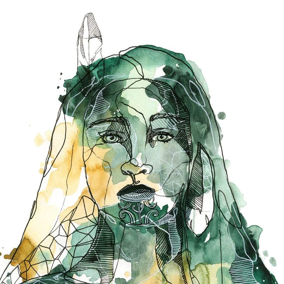 Wāhine Art Print by Makus Art