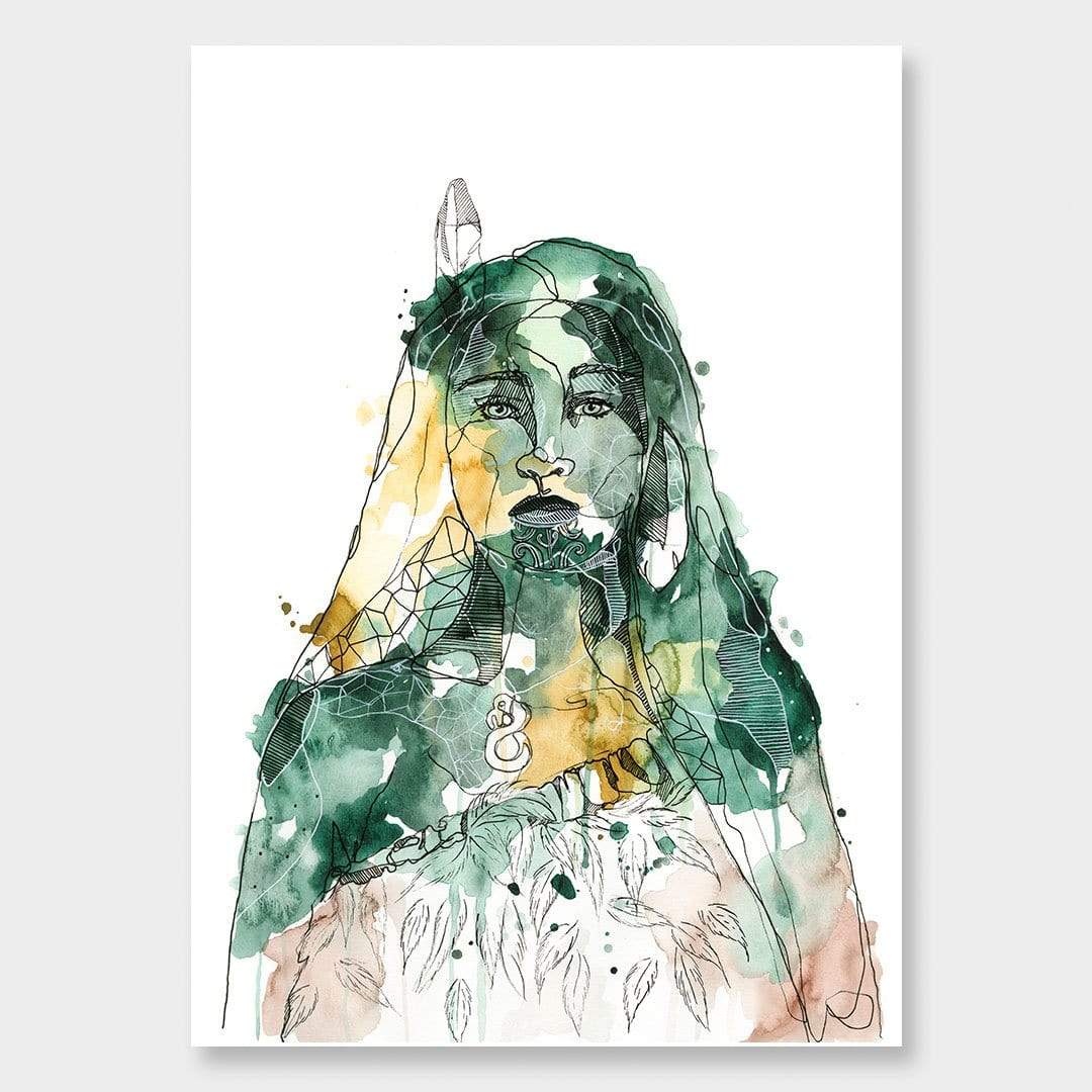 Wāhine Art Print by Makus Art