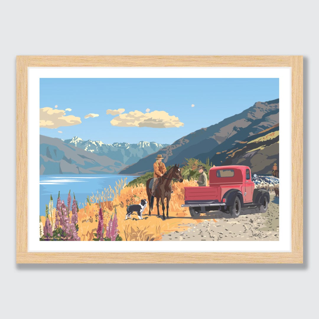 Wanaka Road Art Print by Rosie Louise & Terry Moyle